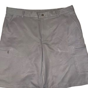 Izod Classic Golf Shorts Men’s Size 38 Grey Golf Activewear Athleti…